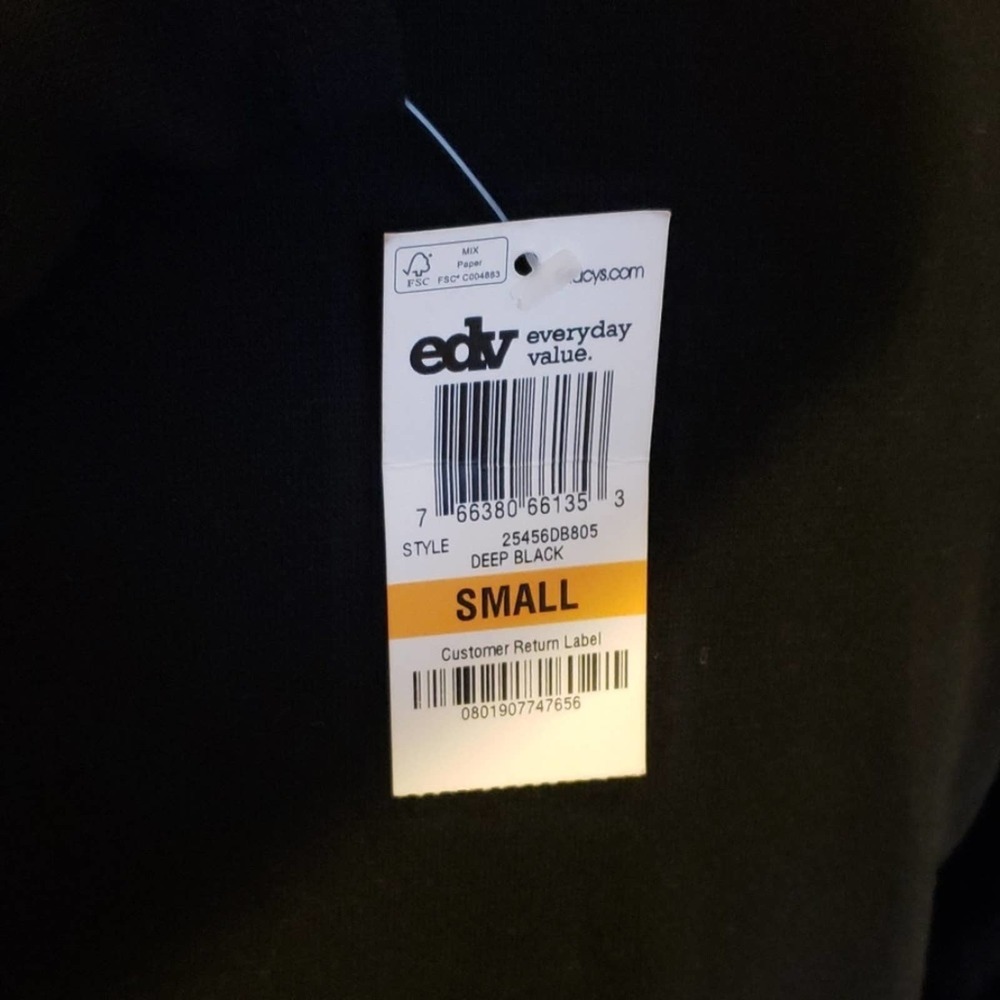 NWT Style & Co Drape Sweater Black Size Small - Picture 6 of 6
